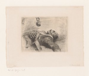 Toter Husar von Adolph Menzel