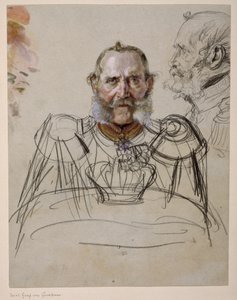 General Karl Graf von der Groeben. Studie zum Gemälde „Krönung Wilhelms I. in Königsberg“ von Adolph Menzel