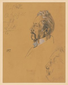H. Graf Pückler und A. Graf von Keller. Studie zum Gemälde „Krönung Wilhelms I. in Königsberg“ von Adolph Menzel