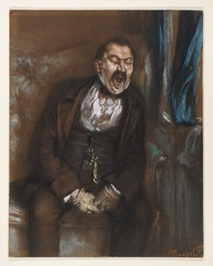 Herr im Coupé von Adolph Menzel
