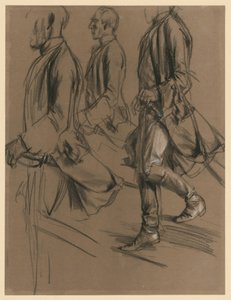 Offizier aus dem Gefolge Friedrichs II. Modellstudie zu "Das Treffen Friedrich II. und Joseph II. in Neisse"