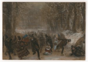 Schlittschuhläufer von Adolph Menzel