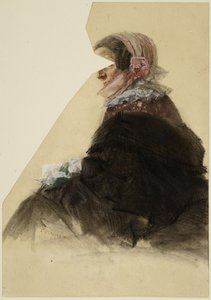 Sitzende Frau von Adolph Menzel