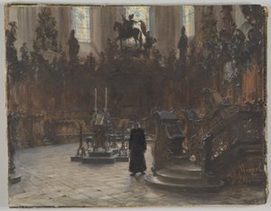 Die Chorgestühle im Mainzer Dom von Adolph Menzel