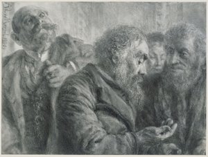 Vier Alte von Adolph Menzel