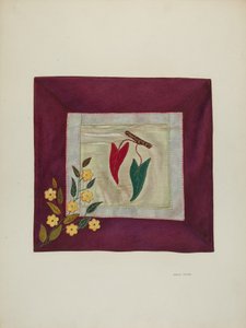 Applikationsdecke (Detail), 1941