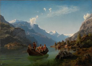 Hochzeitsprozession auf dem Hardanger