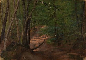 Weg im Wald von Adolph Tidemand