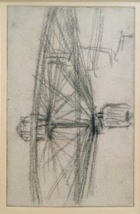 Rad in Bewegung von Adolph Menzel