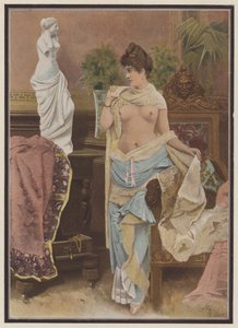 Frau vergleicht sich mit einer Statue der Venus von Milo