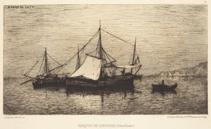 Küstenfrachtboote von Adolphe Appian