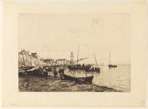 Der Hafen von San Remo von Adolphe Appian