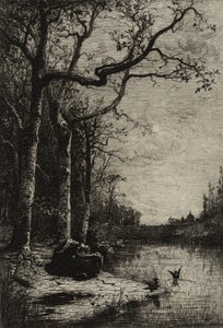 Der Burbanche-Sumpf (große Platte), ca. 1870