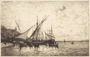 Der Hafen von Monaco von Adolphe Appian