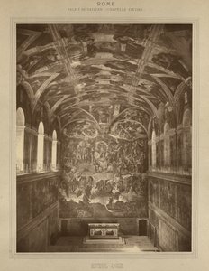 Rom - Vatikanpalast, Sixtinische Kapelle - Michelangelo von Adolphe Braun