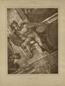 Rom - Vatikanpalast, Sixtinische Kapelle, Michelangelo von Adolphe Braun