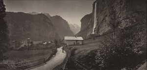 Tal von Lauterbrunnen, Schweiz aus dem Album Charbons de Braun- vues prises..., um 1868