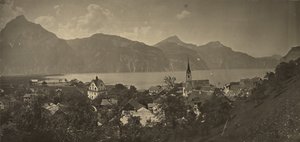 Blick auf Flüelen, Schweiz von Adolphe Braun