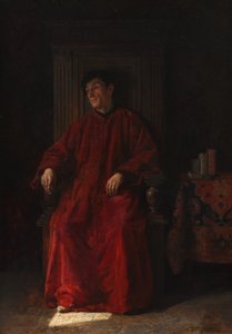 Richter in roter Robe von Adolphe Charles Edouard Steinheil