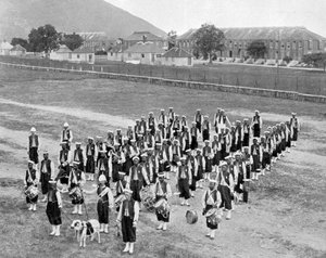 Westindische Band, Up-Park-Camp, Jamaika, ca. 1905 von Adolphe Duperly and Son