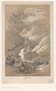 Titelblatt für: Histoire de Charlemagne, ca. 800 (Histoire de Charlemagne / Passage des Alpes) von Adolphe Francois Pannemaker