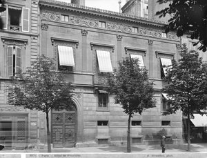 Hotel de Pourtales, Fassade, spätes 19. Jahrhundert - frühes 20. Jahrhundert