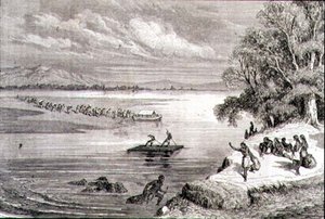 Überquerung des Colorado River in den 1860er Jahren von Adolphe Gusman