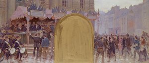 Einschreibung der Freiwilligen, Place du Panthéon