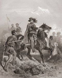 Giuseppe Garibaldi in der Schlacht von Varese