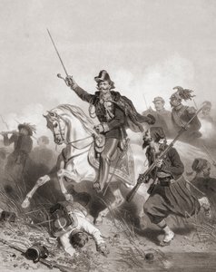 König Viktor Emanuel II. in der Schlacht von Palestro von Adolphe Jean Baptiste (after) Bayot