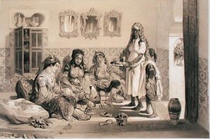 Frauen von Algier, aus einem Band zur Erinnerung an die französische Expeditionsarmee, die Algier 1830 eroberte