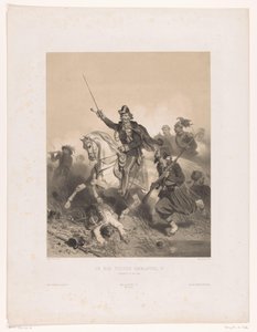 König Viktor Emanuel II. von Italien während der Schlacht bei Palestro