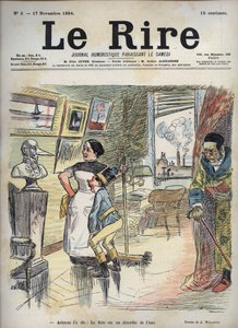 Aristoteles sagte: Das Lachen ist eine Unordnung der Seele - Zeichnung von Adolphe Willette (1857-1926) für „Das Lachen“ vom 17. November von Adolphe Leon Willette