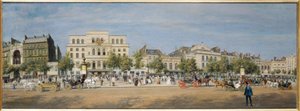 Gesamtansicht der Theater des Boulevard du Temple, 1862