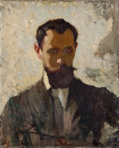 Selbstporträtstudie, ca. 1912 von Adolphe Valette