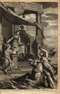 Allegorisches Frontispiz mit Europa, Zeus und Themis