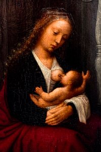 Madonna und Kind (Detail) von Adriaen (circle of) Isenbrandt