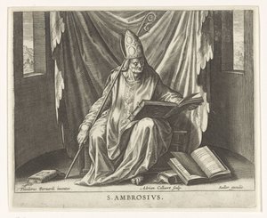 Kirchenvater Ambrosius von Adriaen Collaert