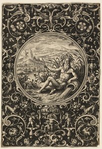 Neptun als Flussgott, Platte zwei aus Das Urteil des Paris