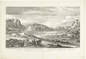 Ansicht der Burg Joux von Adriaen Frans Boudewyns