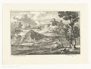 Landschaft mit Schloss