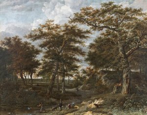 Landschaft mit Jägern