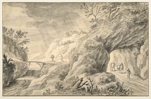 Felsige Landschaft mit Straße