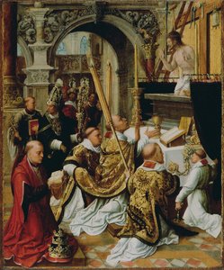 Die Messe des Heiligen Gregor des Großen, ca. 1510-1520
