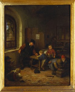 Innenansicht eines Klassenzimmers, 1666