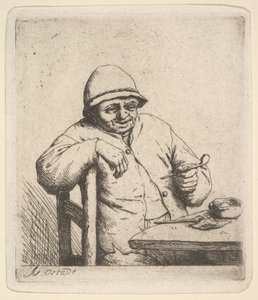 Bauer mit Pfeife von Adriaen Jansz. van Ostade