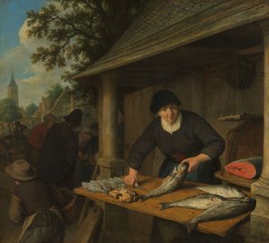 Die Fischverkäuferin