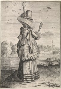 Habitus et cultus Matronarum Nobilu et Rusticarum (Kleidung und Sitten von Adels- und Landfrauen) von Adriaen Matham (possibly)