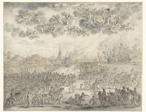Abreise von Karl II. aus Scheveningen von Adriaen Pietersz van de Venne