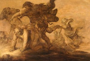 Fliehende Bauern von Adriaen Pietersz van de Venne